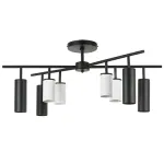 LR728364874 Люстра RULLO 8х50W GU10 ЧЕРНЫЙ/БЕЛЫЙ (571728+214436-4+214487-4)