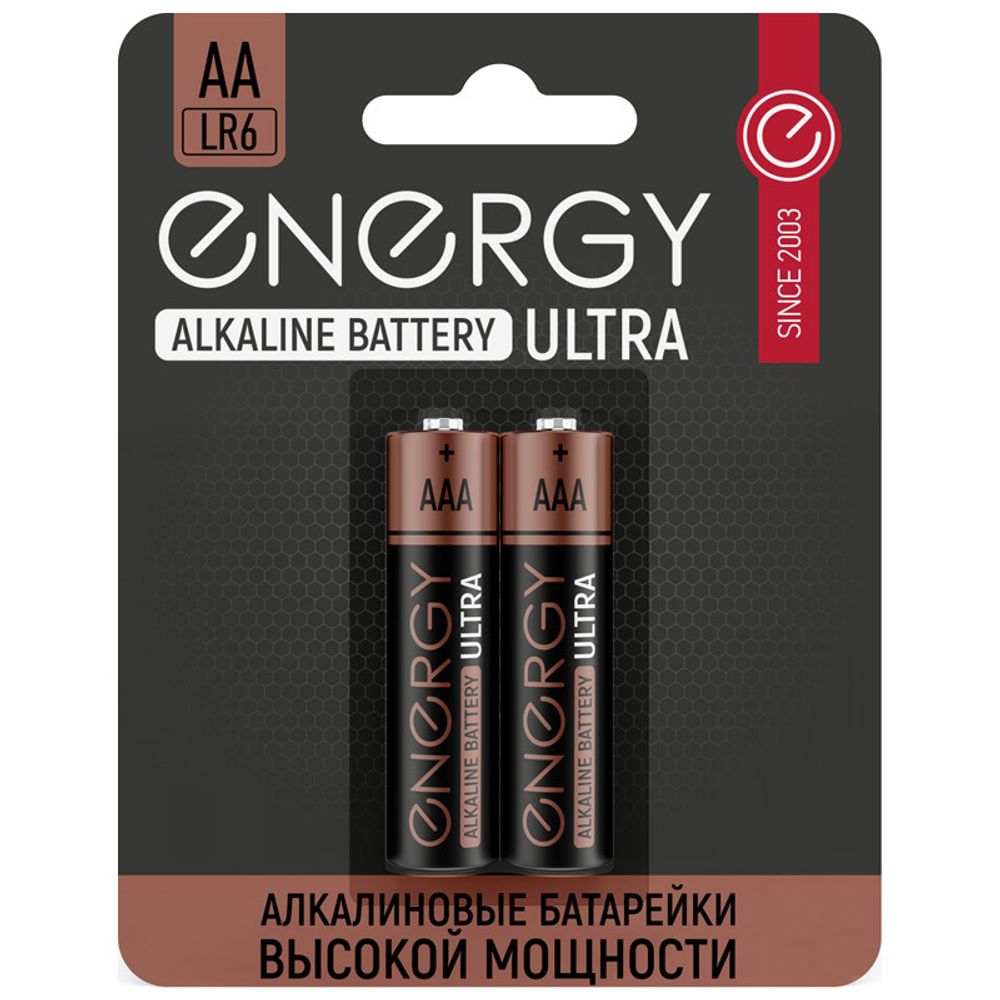 Батарейка алкалиновая Energy Ultra LR03/2B (АAА)