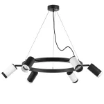 LR01637336376 Люстра RULLO 6х50W GU10 ЧЕРНЫЙ/БЕЛЫЙ (571016+214437-3+214436-3+203437-3+203436-3)