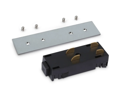 Коннектор питания прямой с соединителем для шинопровода Magnetic 220V GL1106 BK черный 68*28.5*18