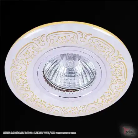 09502-9.0-001MN MR16+LED3W WH/GD светильник точечный Reluce, GU5.3х1