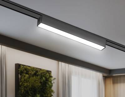 Светильник светодиодный трековый для шинопровода Magnetic Ultra Slim GV1449 BK черный IP20 10W 4200K 48V 230*26*24