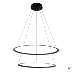 Люстра Crystal Lux MANZANA SP53W LED BLACK 2340/302N