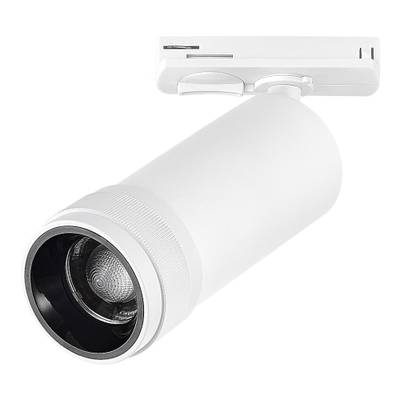 ST385.546.20 Св-к трек. Zoom Белый LED 1*20W 4000K 1 800Lm Ra 10-55° IP20 D65xH145 220V