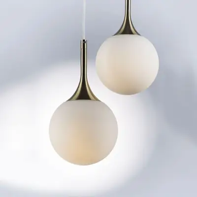 813011 Подвес GLOBO 1х40W E14 electroplating bronze/white Lightstar