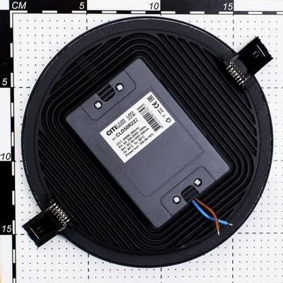 Citilux Омега CLD50R222 LED Встраиваемый светильник с диммером Чёрный