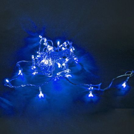 A-019 LED BL гирлянда светодиодная 5м, прозрачный провод