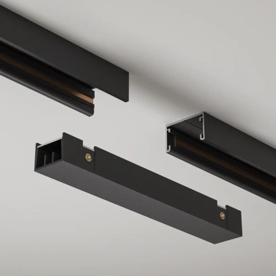 Коннектор питания прямой Basity, черный, TRA172IPC-1B. TM Maytoni