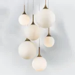 813063 Люстра GLOBO 6х40W E14 champagne gold/white Lightstar