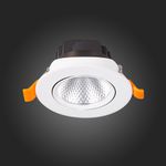 ST211.538.06.24 Св-к встр. Белый LED 1*6W 3000K 480Lm Ra80 24° IP20 D86xH50 220-240V