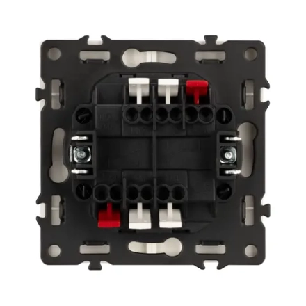 Механизм выключателя двухклавишный проходной SWT-NOBE-MKP2-SFPL-GD (230V, 10A) (Arlight, -)