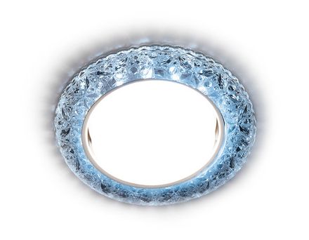 Встраиваемый точечный светильник со светодиодной лентой G308 CL/CLD хром/прозрачный GX53+3W(LED COLD)