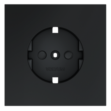 VLS000707 Накладка для розетки с заземлением и защитными шторками, S70 (графит). (ТМ Maytoni)