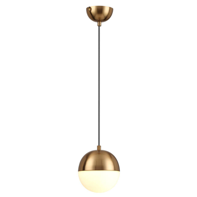 4960/1 PENDANT ODL22 393 античн.бронза/металл/белый/стекло Подвес E27 1*40W PINGA