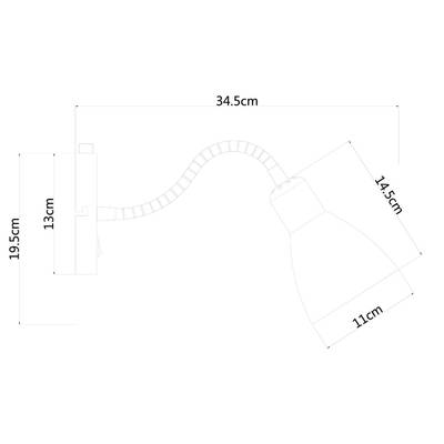 Бра Arte Lamp DORM A1408AP-1BK, 1хE14