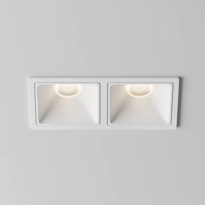 Встраиваемый светильник Альфа / Alfa LED 20 Вт 4000 К 50°, DL043-02-10W4K-SQ-W-1. TM Maytoni