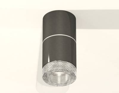 Комплект накладного светильника с композитным хрусталем XS7403042 DCH/CL черный хром/прозрачный MR16 GU5.3 (C7403, A2070, C7403, N7191)