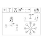SLE220702-08 Люстра потолочная Белый, Светлое дерево/Белый E14 8*40W