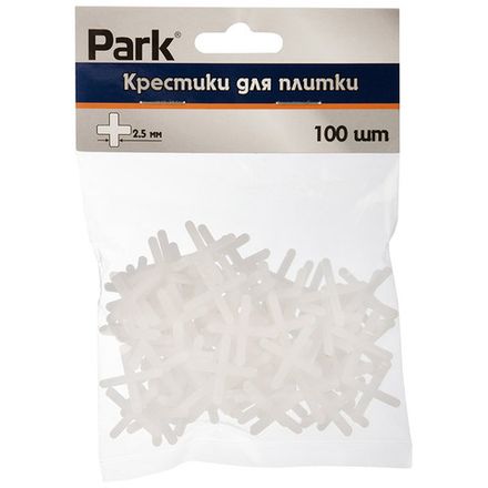 Крестики для плитки 100 шт, 2,5 мм (Минимальная отгрузка 48 шт)