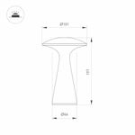 Светильник SP-COLLADA-TAB-1.5W Warm3000-MIX (RD, 123 deg) (Arlight, IP54 Металл, 2 года)