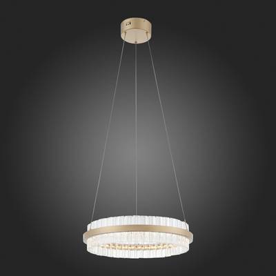 SL383.203.01 Светильник подвесной ST-Luce Золотистый/Золотистый, Прозрачный LED 1*34W 3000K