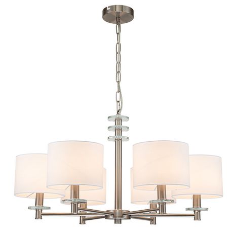 Подвесной светильник Escada 641/6PL E14*60W Satin nickel