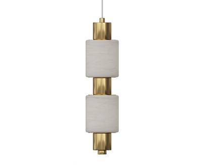 07526-1A,36 Подвес Алос латунь d10 h200 Led 8W (3000K)