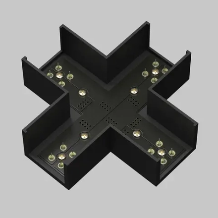 Коннектор питания X-образный Elasity, TRA160CX-11B. TM Maytoni