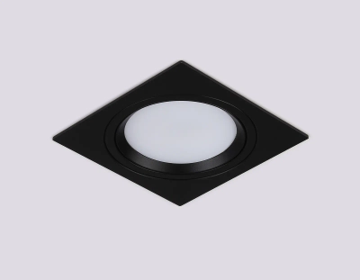 Светильник встраиваемый поворотный точечный TN51917 BK черный GX53 max 12W 115*115*23