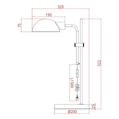 Декоративная настольная лампа Arte Lamp ZETTA A7055LT-1BK, 1хE27
