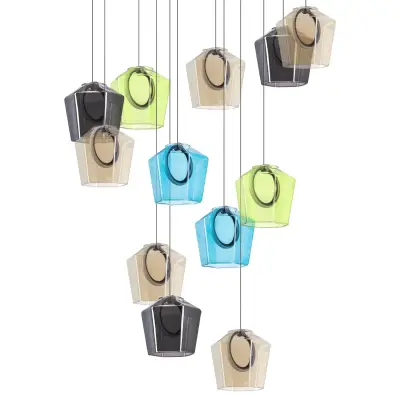 796229 Люстра CARAMELLO LED 12х6W 1400LM КОФЕЙНЫЙ/МУЛЬТИКОЛОР 3000K Lightstar