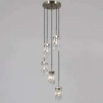 IL3600-5PSQ-26 AB DS светильник потолочный ILLUMICO, E14х5