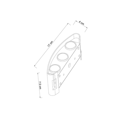 Фасадный светильник Arte Lamp BOSTO A3122AL-6WH, 6хLED