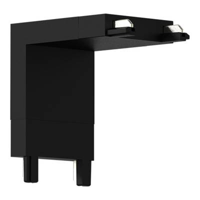 ST067.409.14 Соединитель угловой "поток-стена" SKYFLAT ST-Luce Черный