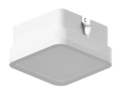 Насадка передняя для корпуса светильника с размером отверстия 70*70mm N7750 SWH/FR белый песок/белый матовый 70*70*H40mm Out15mm MR16