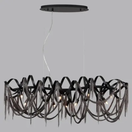 5067/10 HALL ODL24 525 черный матовый/черный хром/металл Люстра G9 10*40W CHAINY