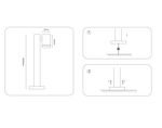 Светильник уличный ландшафтный поворотный ST3342 GR серый IP54 GX53 max 15W 100*85*600