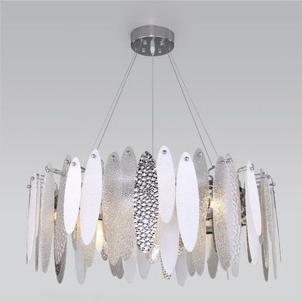 Умная подвесная люстра с фактурным стеклом 324/10