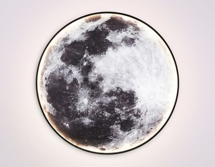 Светильник светодиодный настенно-потолочный FW11114 BK черный 38W LED 3000-6400K D600*38