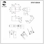 ST017.029.05 Монтажная скоба для ST017.129.05 ST-Luce Серебристый