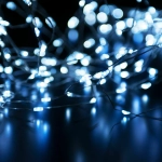 Гирлянда нить "роса" белый 10М IP20 400-009, LED