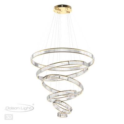 5015/260L L-VISION ODL23 607 золотой/прозрачный металл/хрусталь Люстра LED 260W 4000K 26000Лм VEKIA