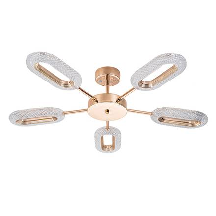 Потолочная люстра ARTE LAMP OVALE A2489PL-5GO, 1хLED