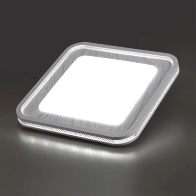 7682/EL COLOR SN 164 Светильник пластик/сер под дер LED 70Вт 3000-6000K 507х507 IP43 пульт ДУ MAVI WOOD