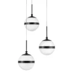 813137 Люстра GLOBO 3х40W E14 black/white Lightstar