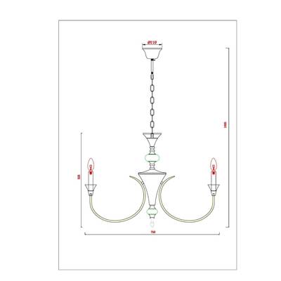 Подвесная люстра Arte Lamp COLLINETTA A4094LM-8WH, 8хE14