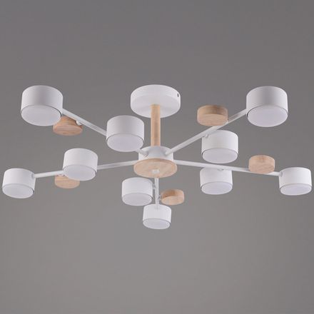 03758-0.3-10 WT+WOOD GX53 светильник потолочный