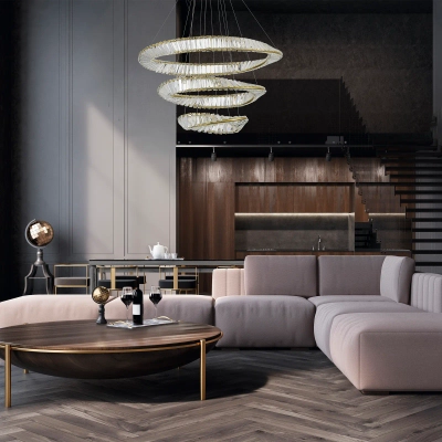 SL6204.301.03 Светильник подвесной ST-Luce Латунь/Прозрачный LED 1*97W 4000K