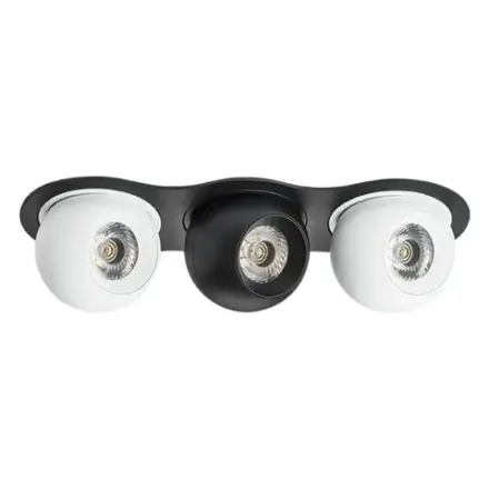 i637627262 Светильник INTERO LED 9W*3 850LM*3 24G ЧЕРНЫЙ/БЕЛЫЙ 3000K (217637+217062+217072+217062)