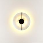 4311/12WL MIDCENT ODL22 351 светлый мрамор/черный металл Настенный светильник IP20 LED 10W 277Лм 3000K NAXOS